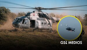 Falla helicóptero de la Armada de México en Tamazula de Gordiano