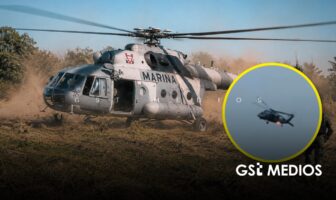 Falla helicóptero de la Armada de México en Tamazula de Gordiano