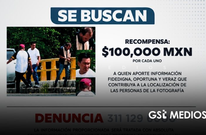 Fiscalía de Nayarit ofrece recompensa para localizar a personas buscadas