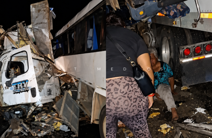 Accidente entre tráiler y autobús que regresaba de evento de Sheinbaum deja 4 muertos y 20 lesionados