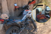 Motociclista derrapa y resulta lesionado en la colonia Bosques del Progreso