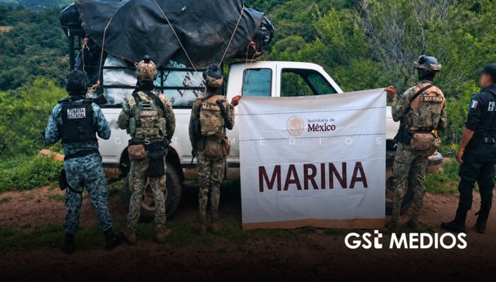 Aseguran 400 kilos de marihuana, armas y vehículos en La Yesca
