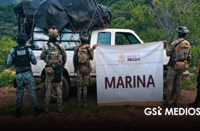 Aseguran 400 kilos de marihuana, armas y vehículos en La Yesca