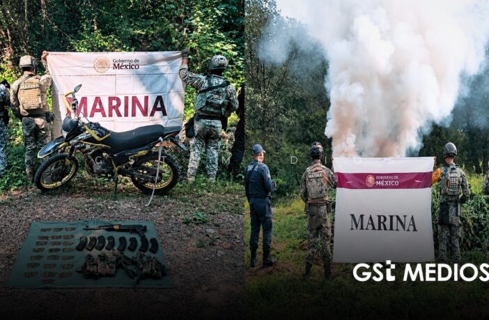 Armas aseguradas y un plantío destruido durante operativos en Nayarit