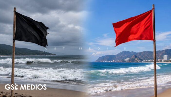 Bandera negra en Compostela y Roja en Bahía de Banderas por condiciones de riesgo en el mar