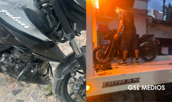 Aseguran motocicleta con placas de otra unidad en colonia Lázaro Cárdenas