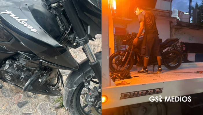 Aseguran motocicleta con placas de otra unidad en colonia Lázaro Cárdenas