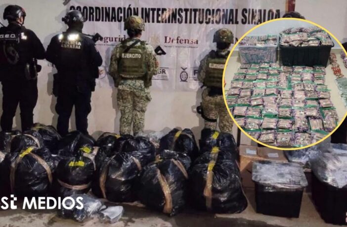 Aseguran en Mazatlán más de 2 mil productos con droga, además de 35 mil cigarrillos