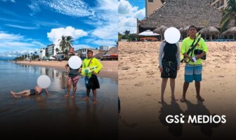 Rescatan a cuatro bañistas en Rincón de Guayabitos