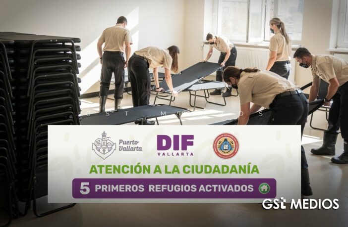 Activan cinco refugios temporales en Puerto Vallarta ante Simón