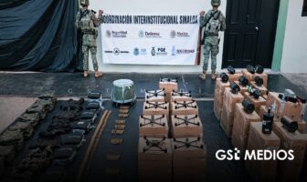 Fuerzas Federales incautan 5 drones y 124 explosivos en Sinaloa