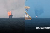 Se incendia plataforma petrolera Pemex en Campeche