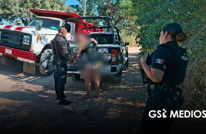 Ebrio, en calzoncillos y lleno de polvo encuentran a sujeto en brecha de Puerto Vallarta