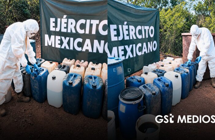 Decomisan más de mil 200 litros de precursores para droga en Culiacán