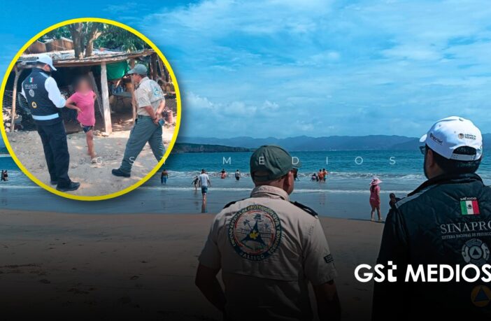 Protección Civil vigila playas de la Costa Sur de Jalisco ante la tormenta tropical Vance