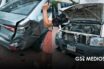 Camioneta Nissan se impacta con cuatro vehículos estacionados en Une Las Juntas