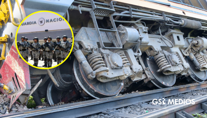 Descarrilamiento de tren deja dos agentes de la Guardia Nacional muertos en Tonila