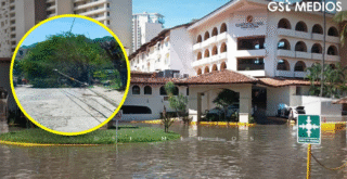 Afectaciones por lluvias en Puerto Vallarta: al menos 50 locales impactados y caída de árboles