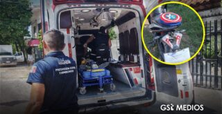 Menor de edad gravemente lesionado tras accidente de moto