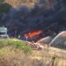 Fuerte incendio en basurero municipal de Puerto Vallarta provoca suspensión de clases
