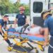 Motociclista repartidor con fractura expuesta tras percance en Vallarta