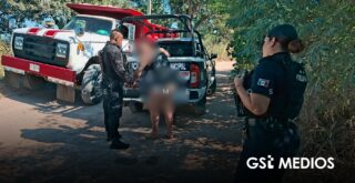 Ebrio, en calzoncillos y lleno de polvo encuentran a sujeto en brecha de Puerto Vallarta